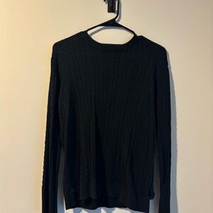 Black Cable Knit Sweater